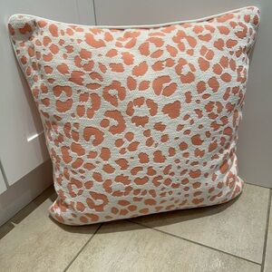 Pier 1 imports cheetah pink & off white printed decorative pillow